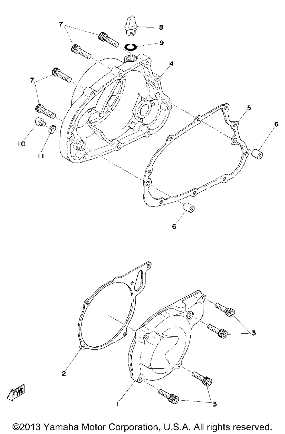 Crankcase cover