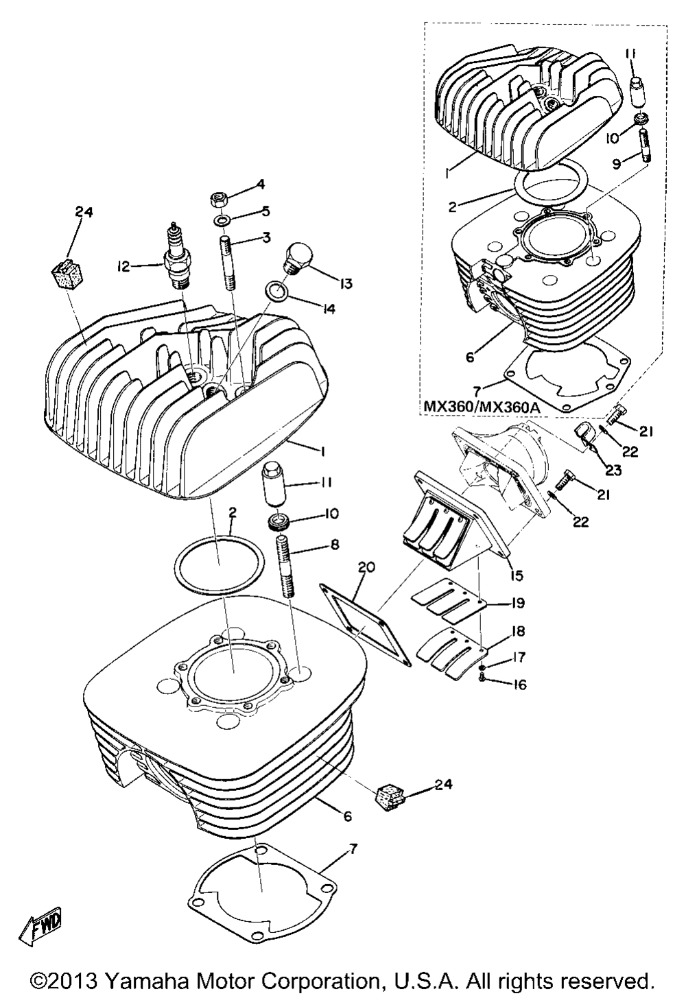 Cylinder - reed valve