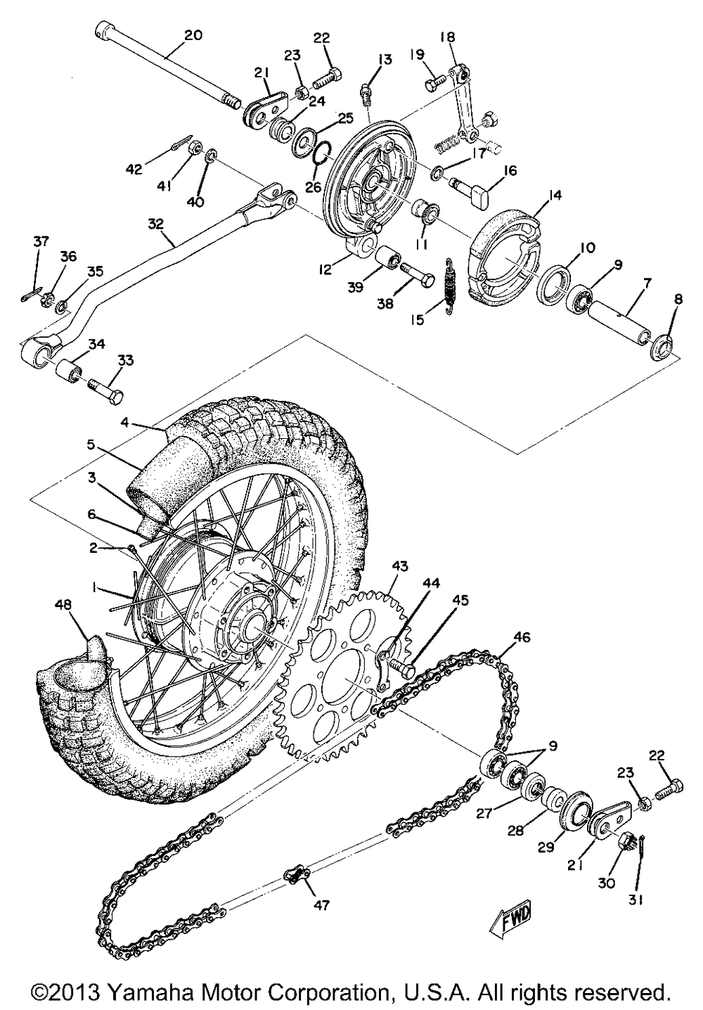 Rear wheel