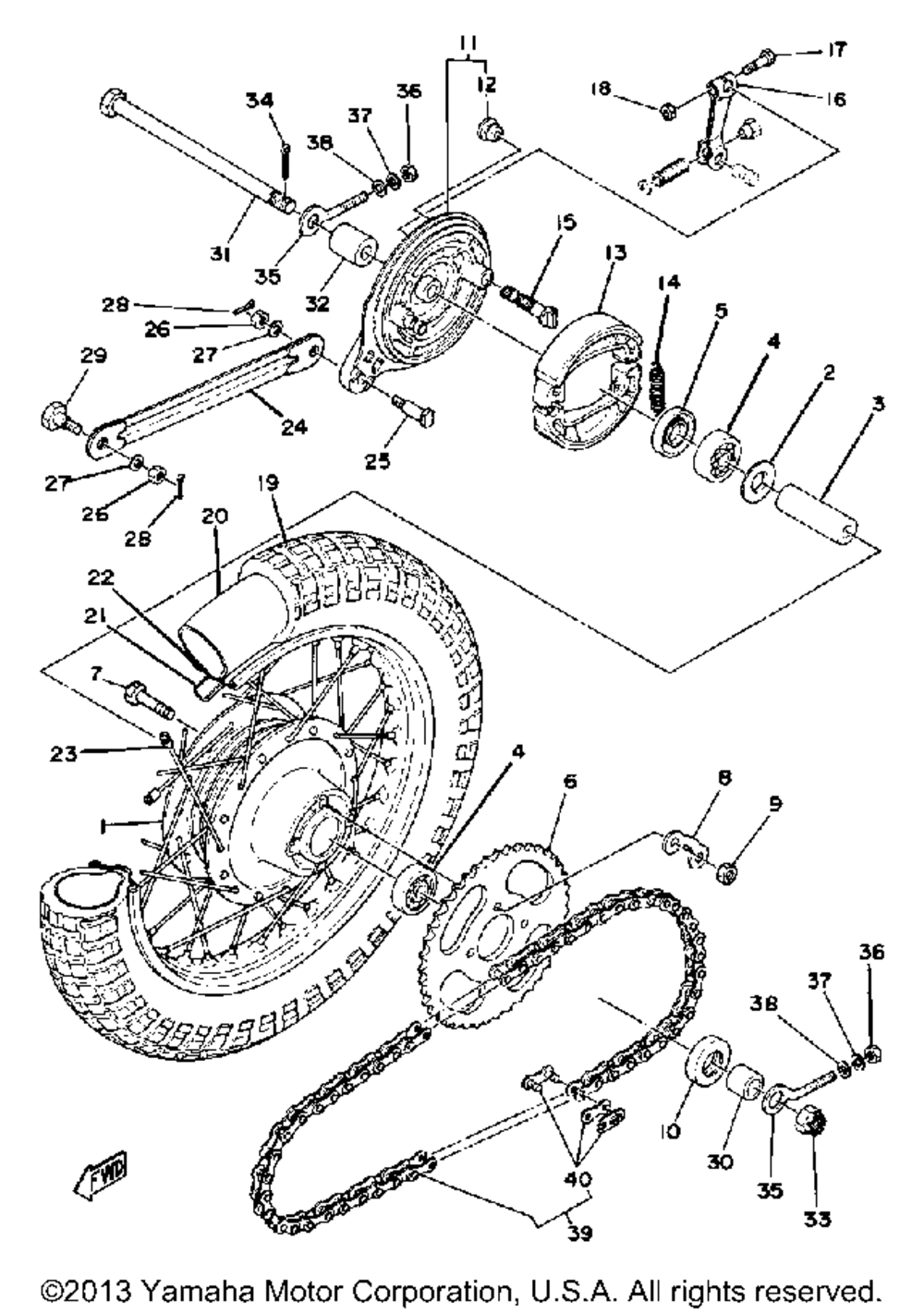 Rear wheel