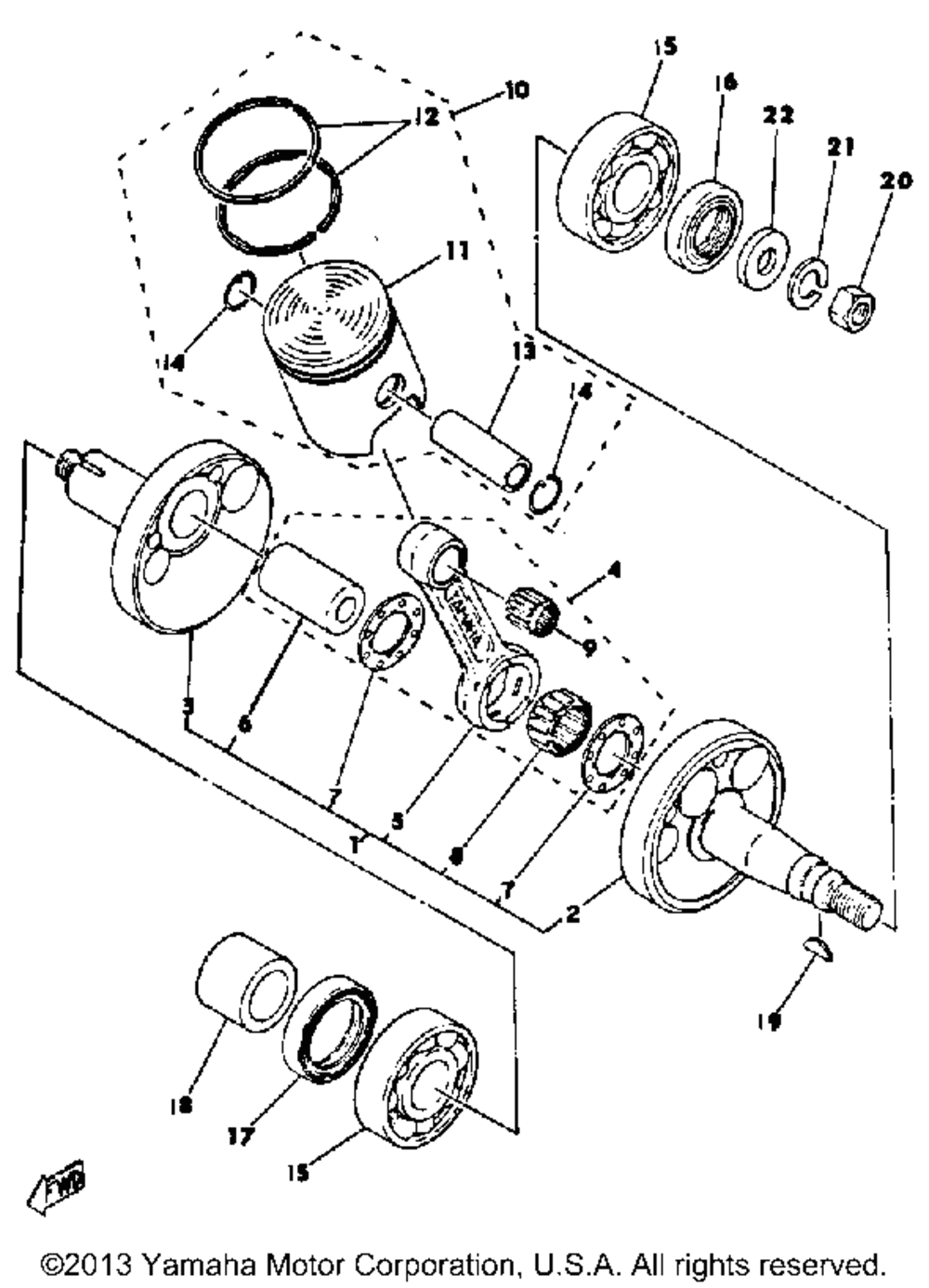 Crankshaft - piston