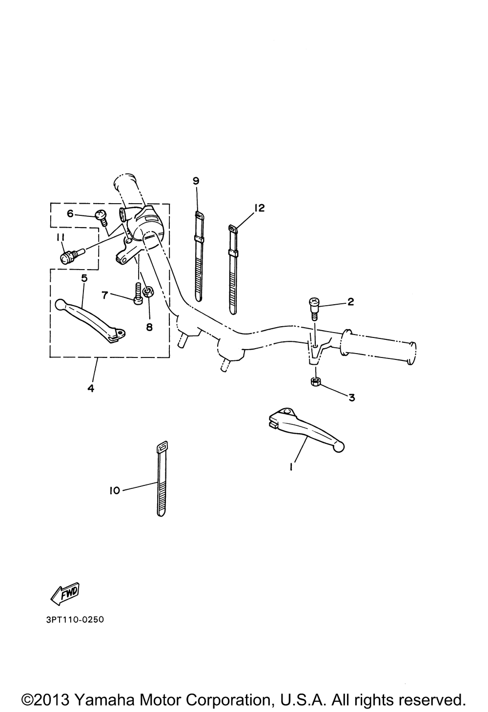 Handle switch lever