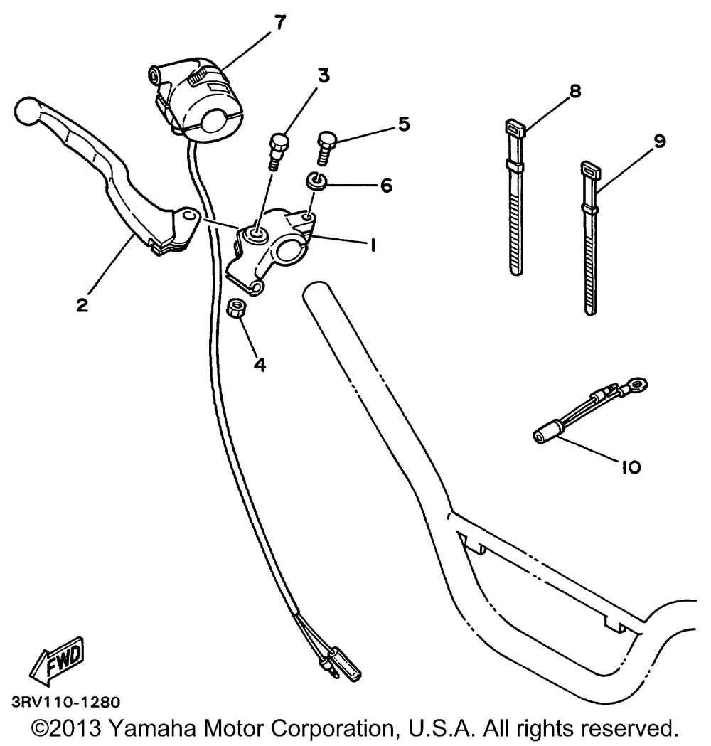 Handle switch - lever