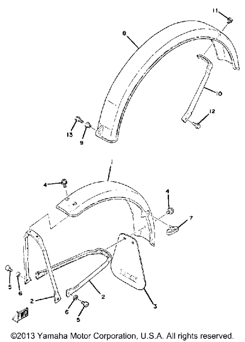 Front fender - rear fender