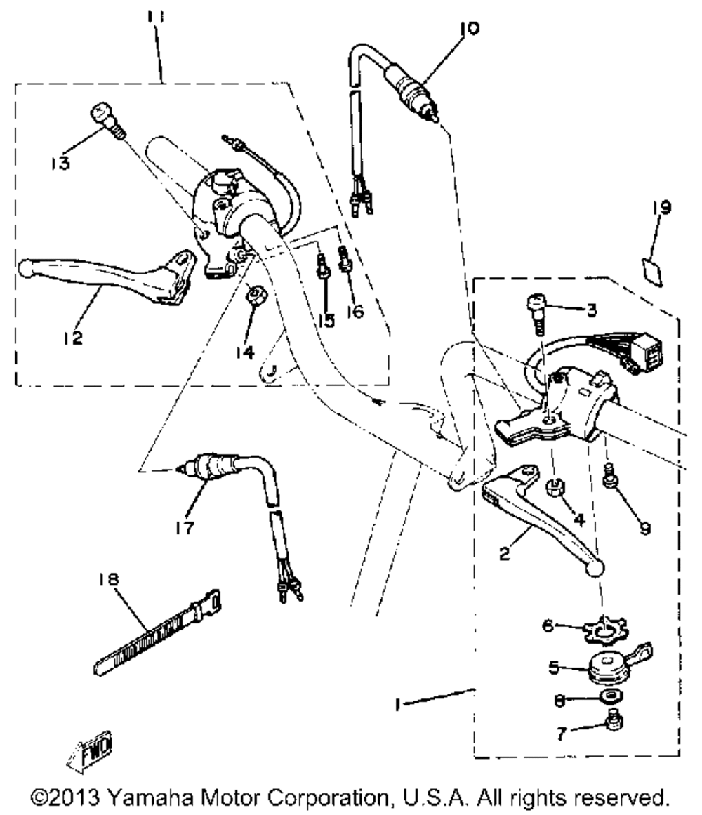 Handle switch - lever