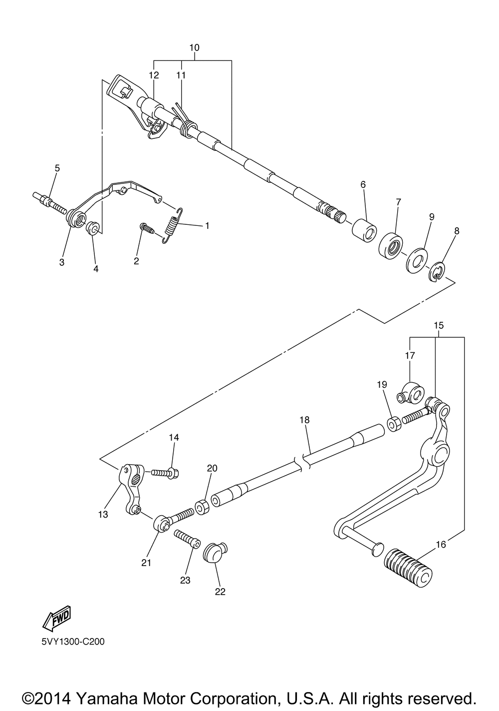 Shift shaft