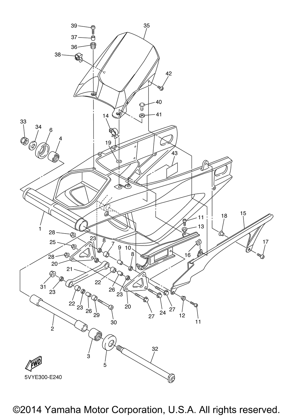 Rear arm