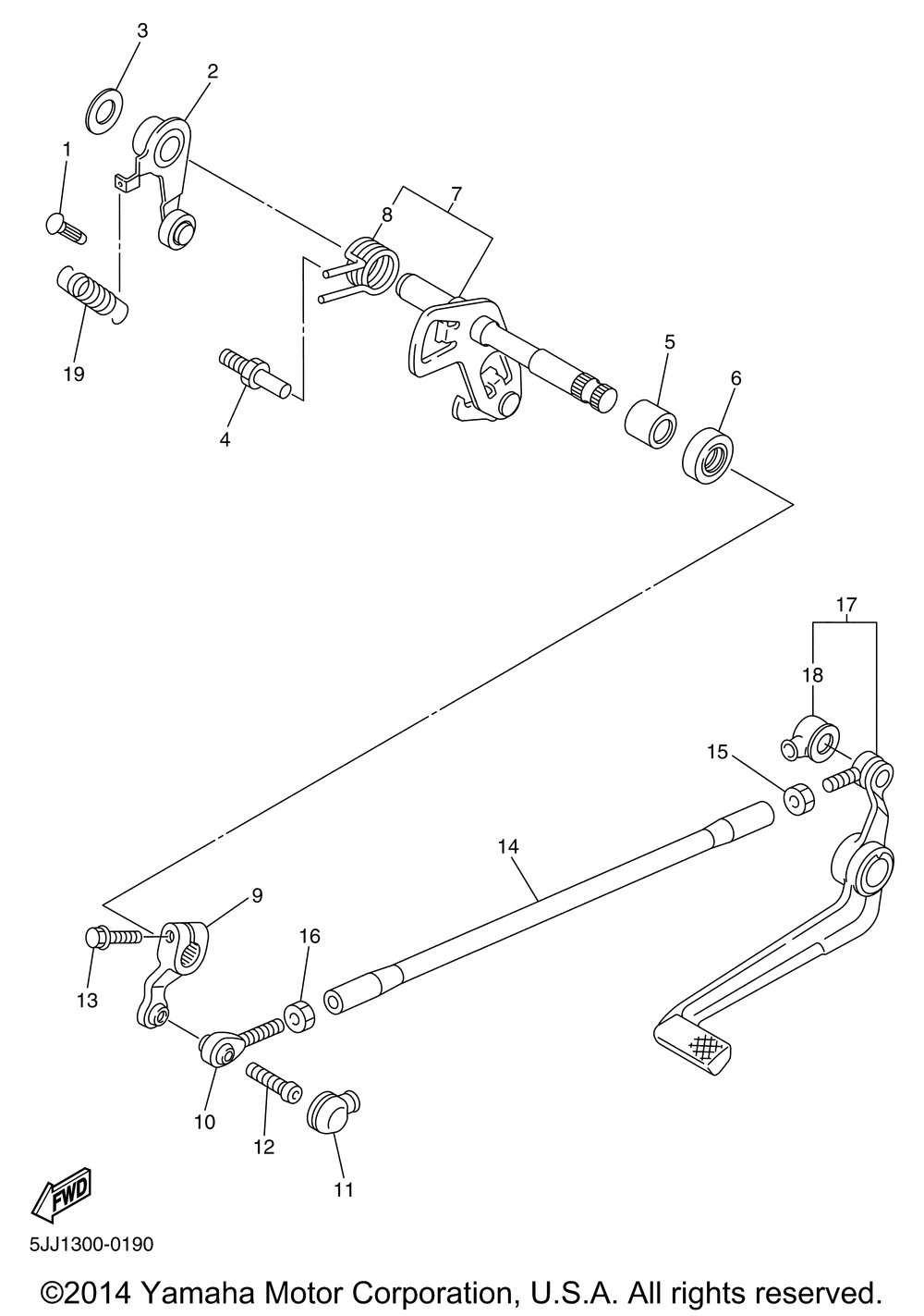 Shift shaft