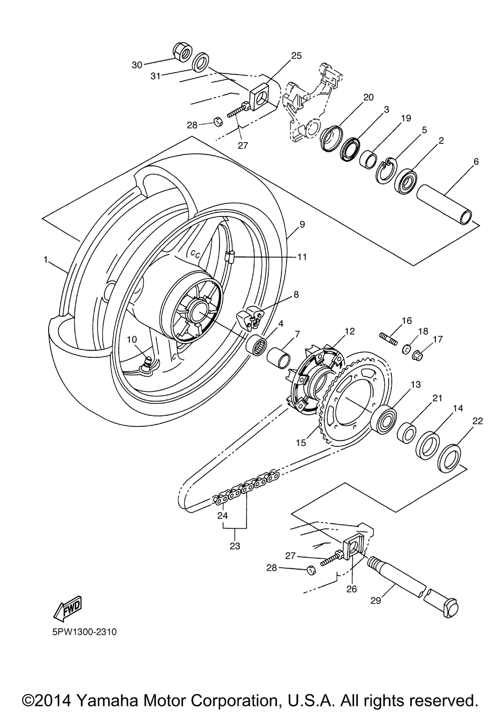 Rear wheel