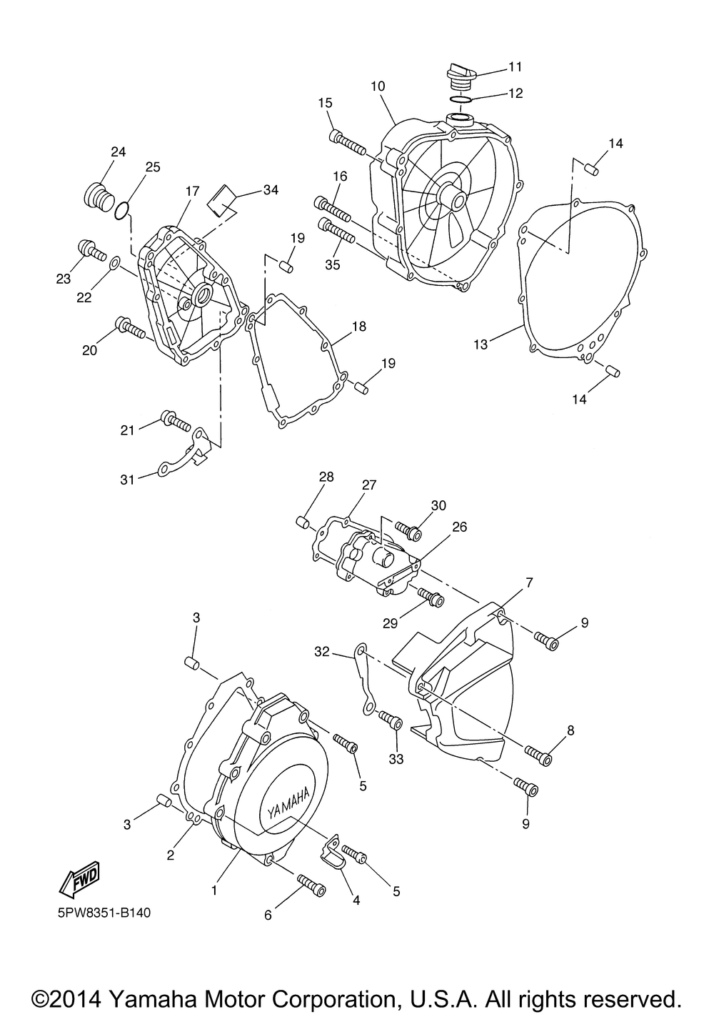 Crankcase cover 1