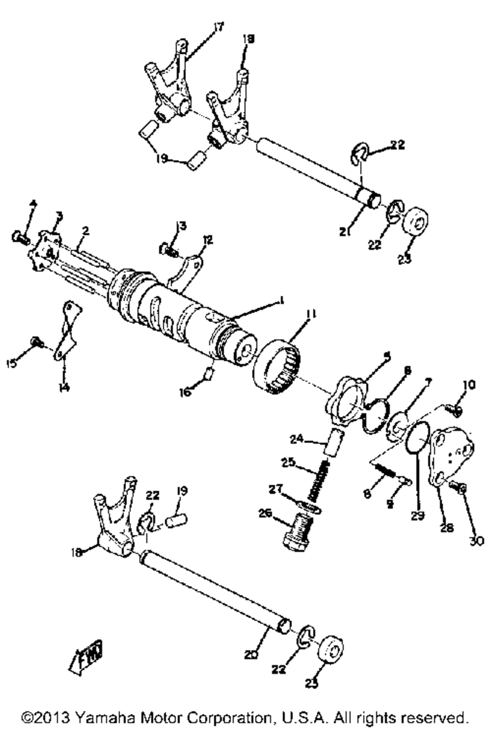 Shift cam - fork