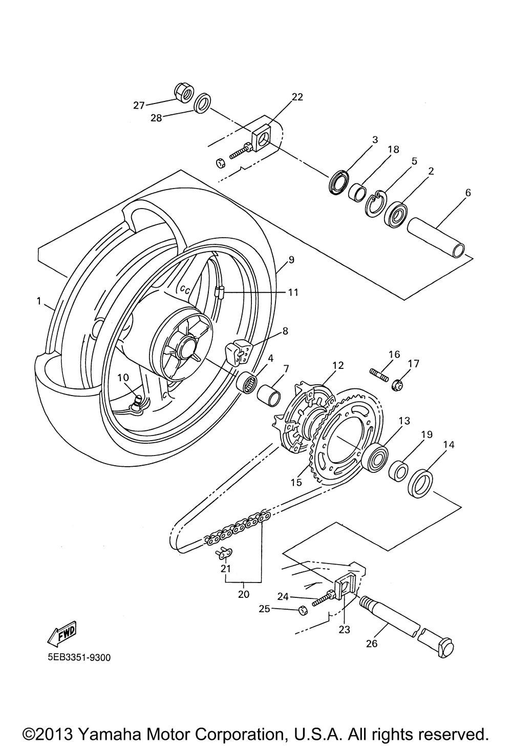 Rear wheel