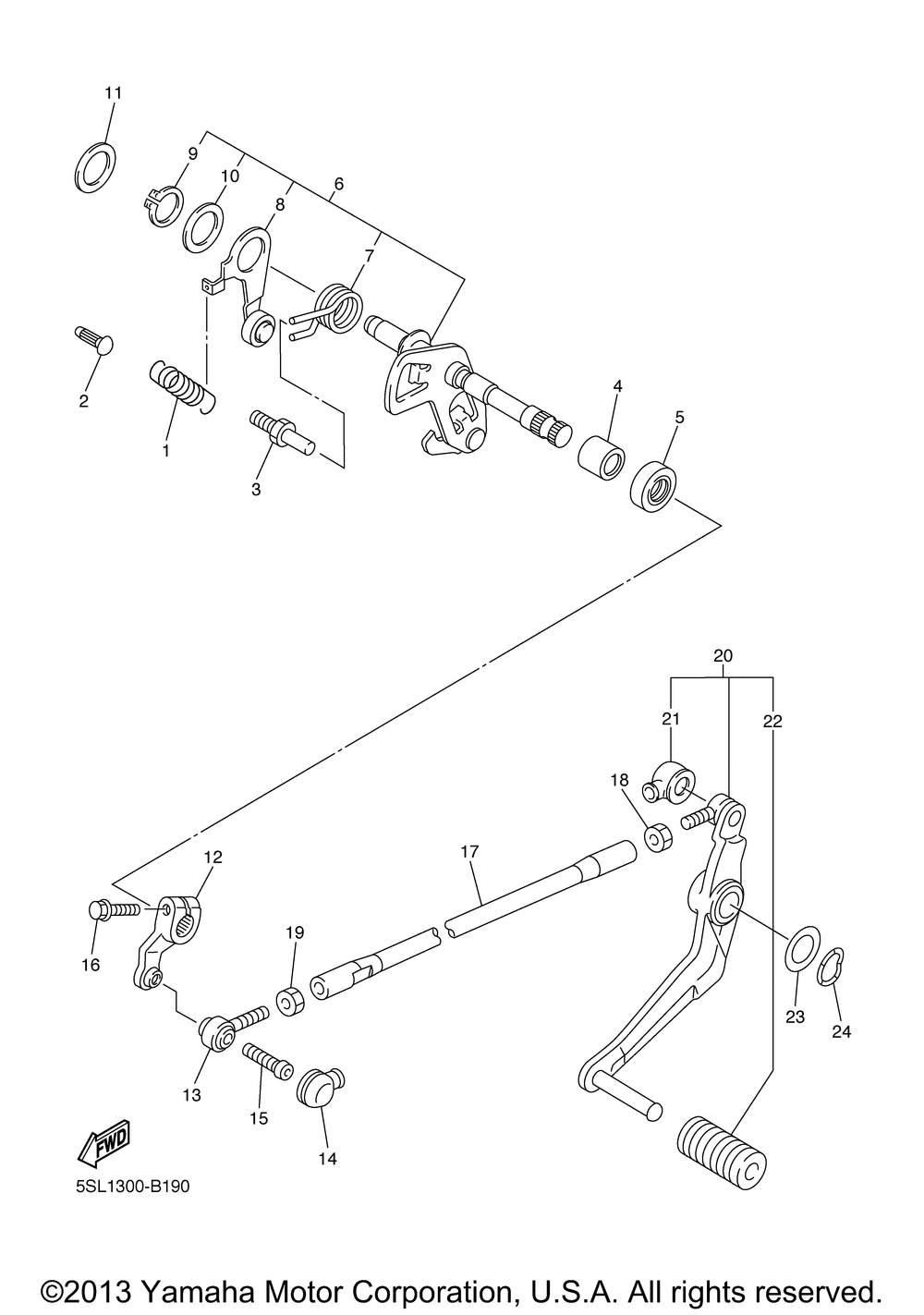 Shift shaft