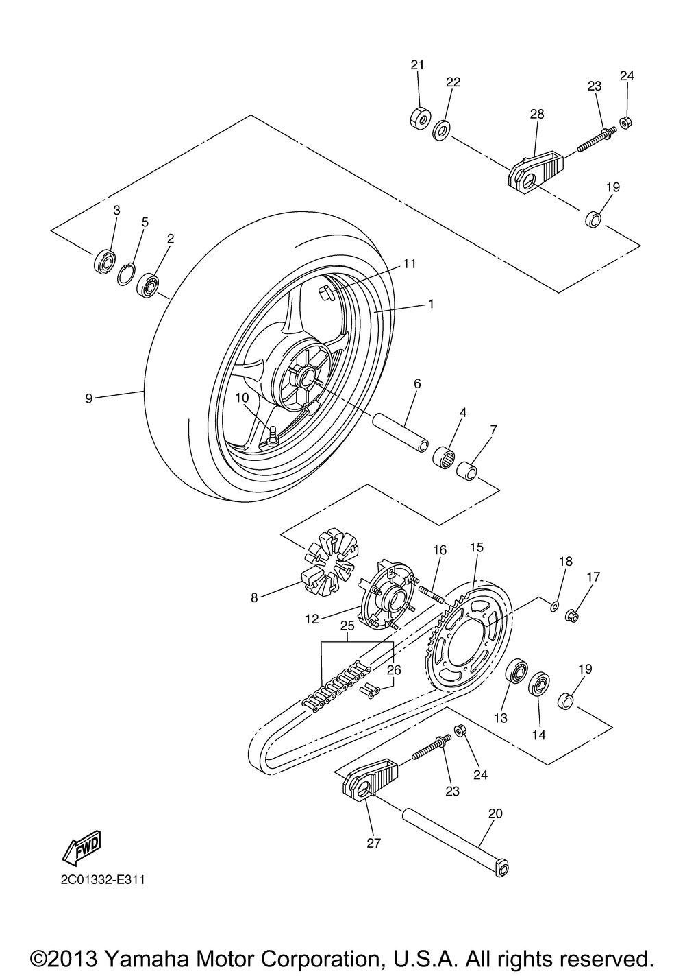 Rear wheel