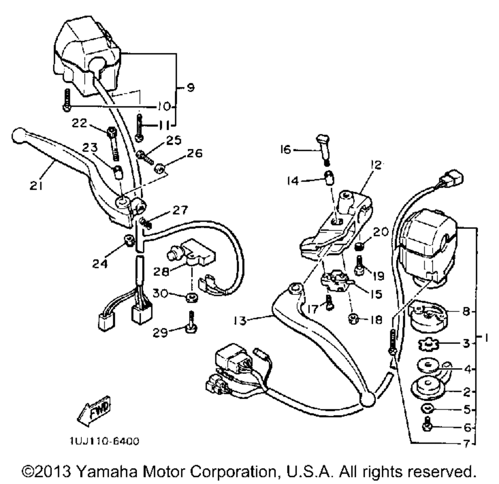 Handle switch lever