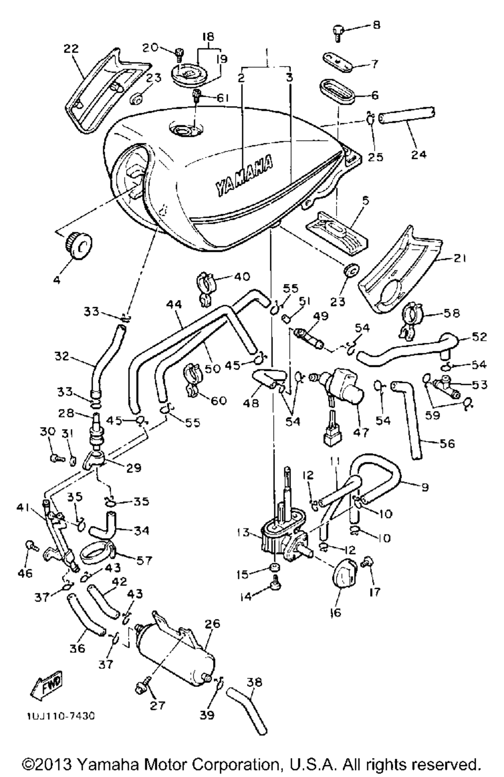 Fuel tank yx600tc