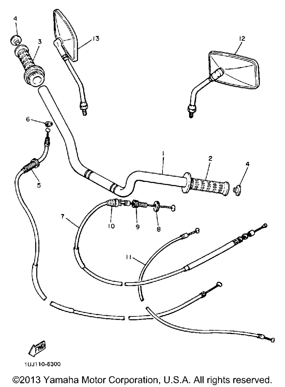 Handlebar cable