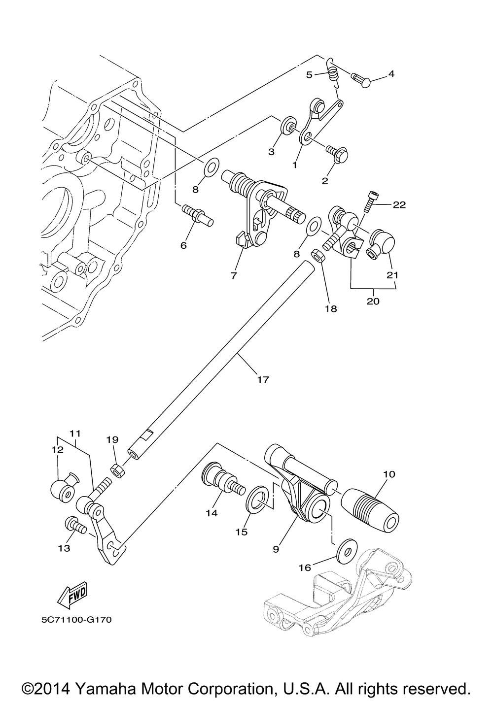 Shift shaft