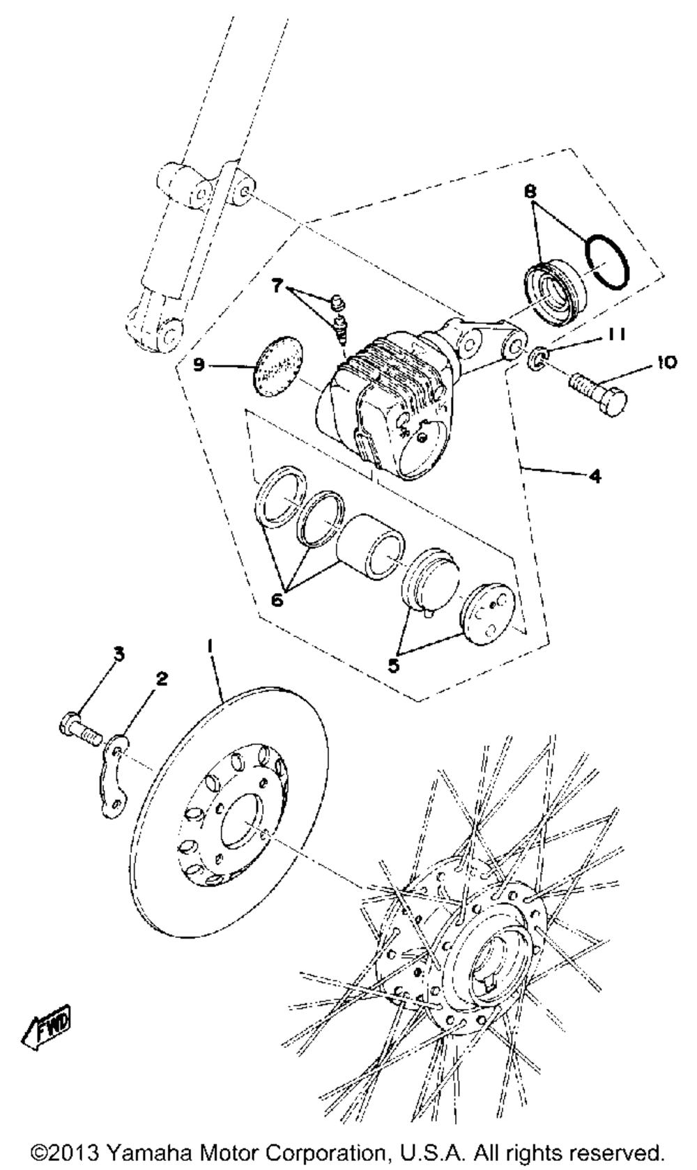 Disc brake caliper