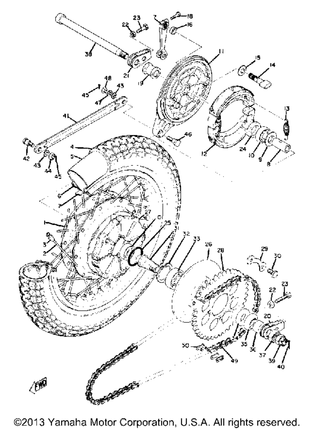 Rear wheel