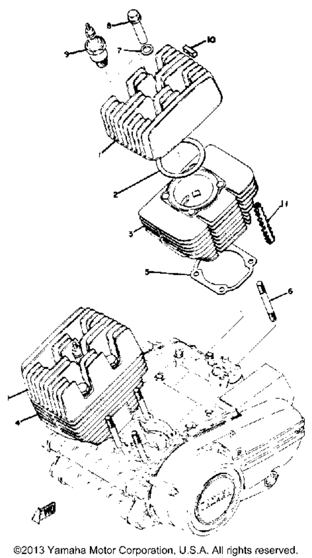 Cylinder head cylinder