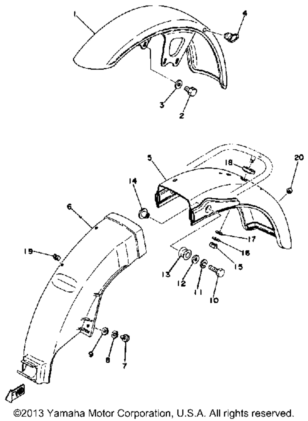 Front fender - rear fender