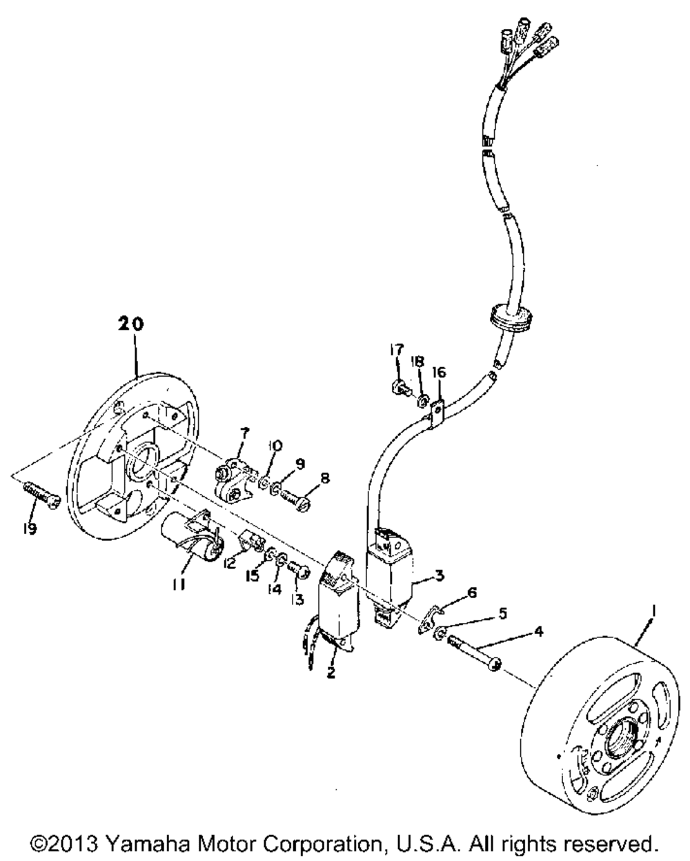 Flywheel magneto (hitachi)