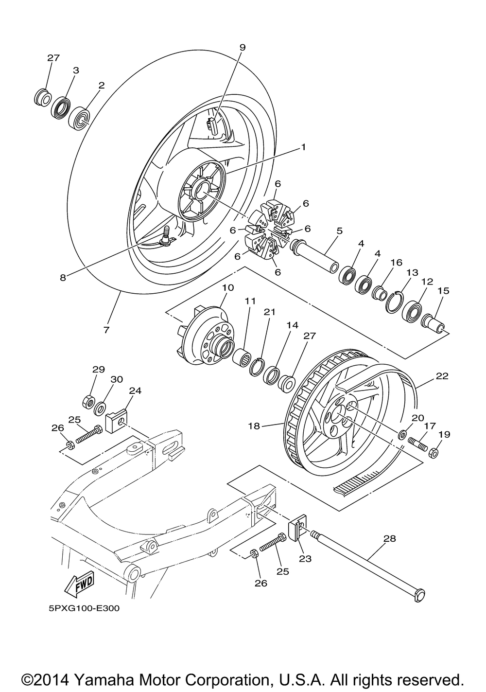 Rear wheel