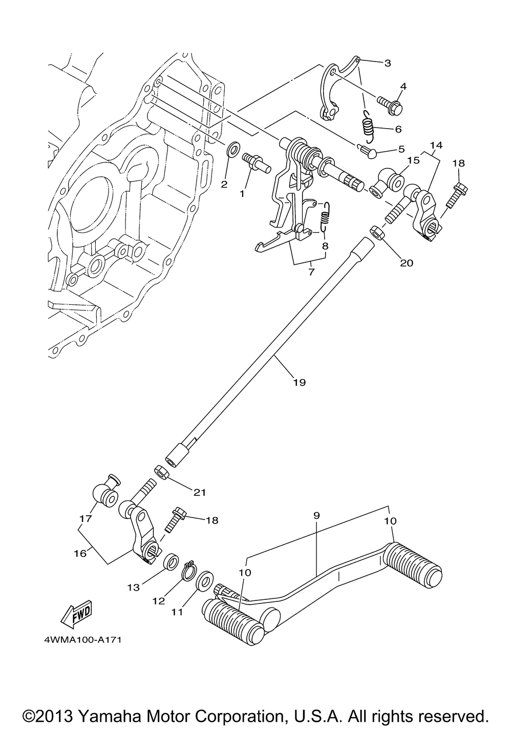 Shift shaft