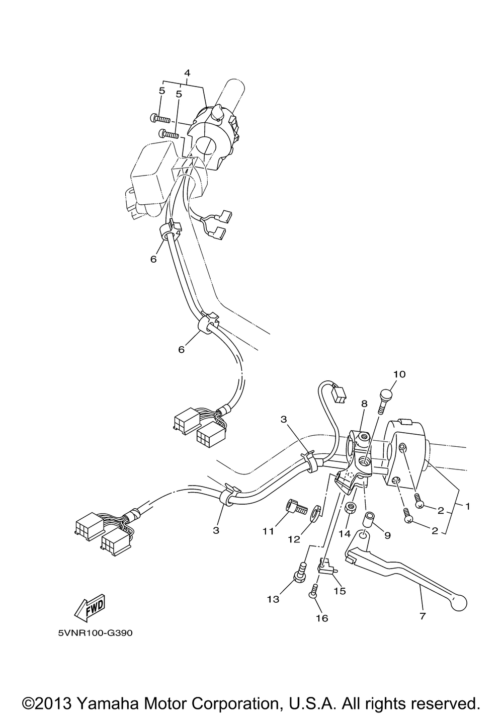 Handle switch lever