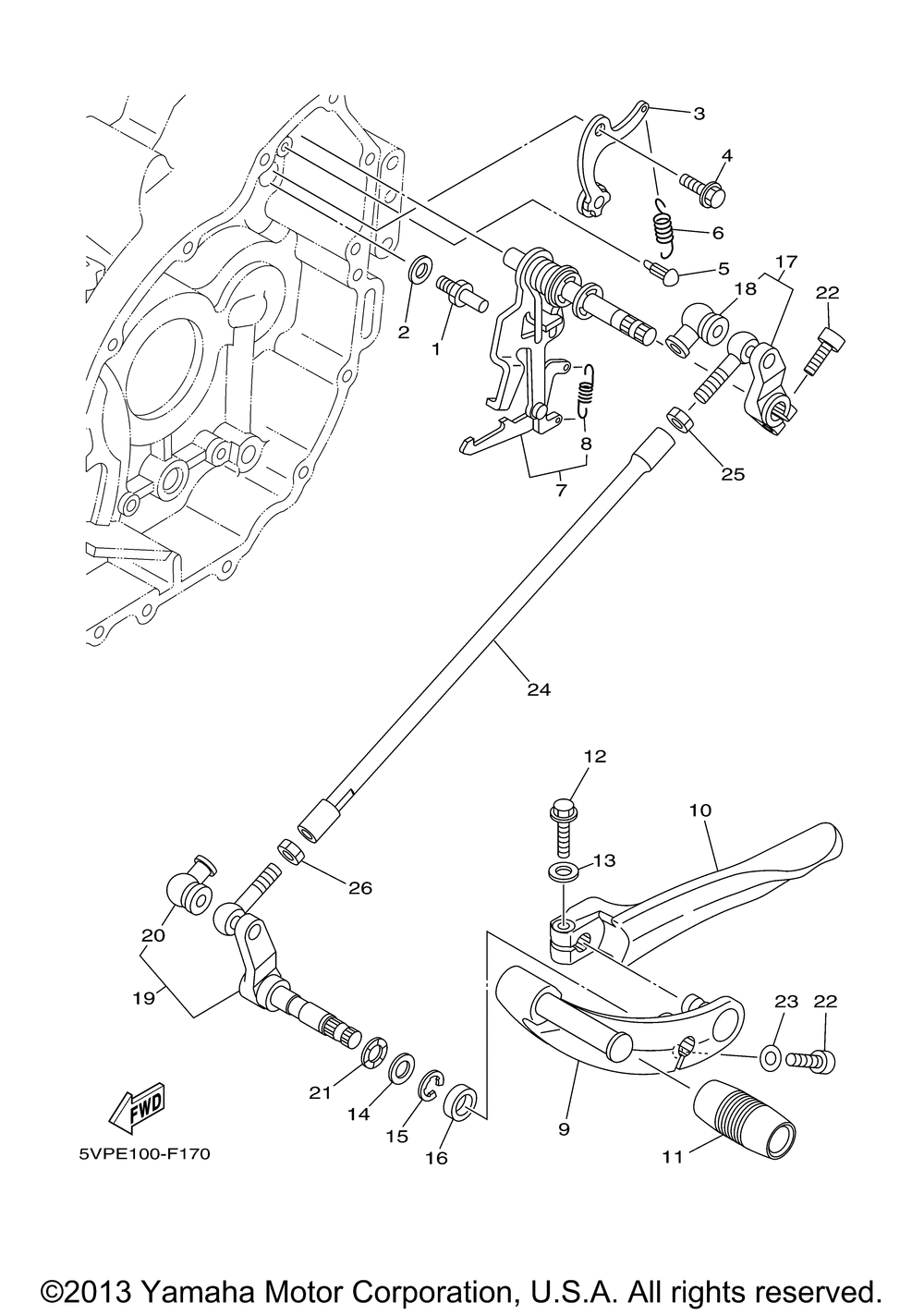 Shift shaft