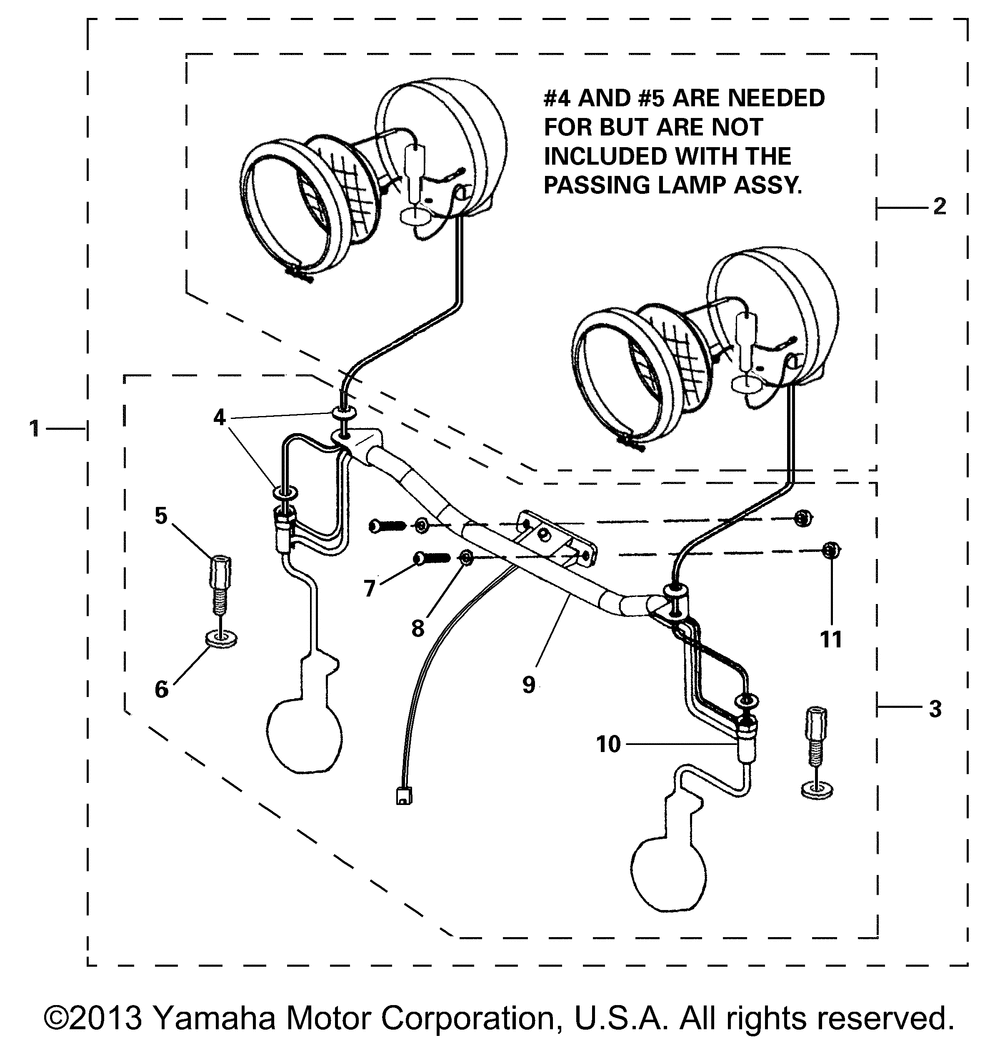 Passing lamp kit