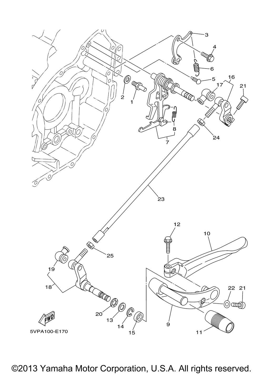 Shift shaft