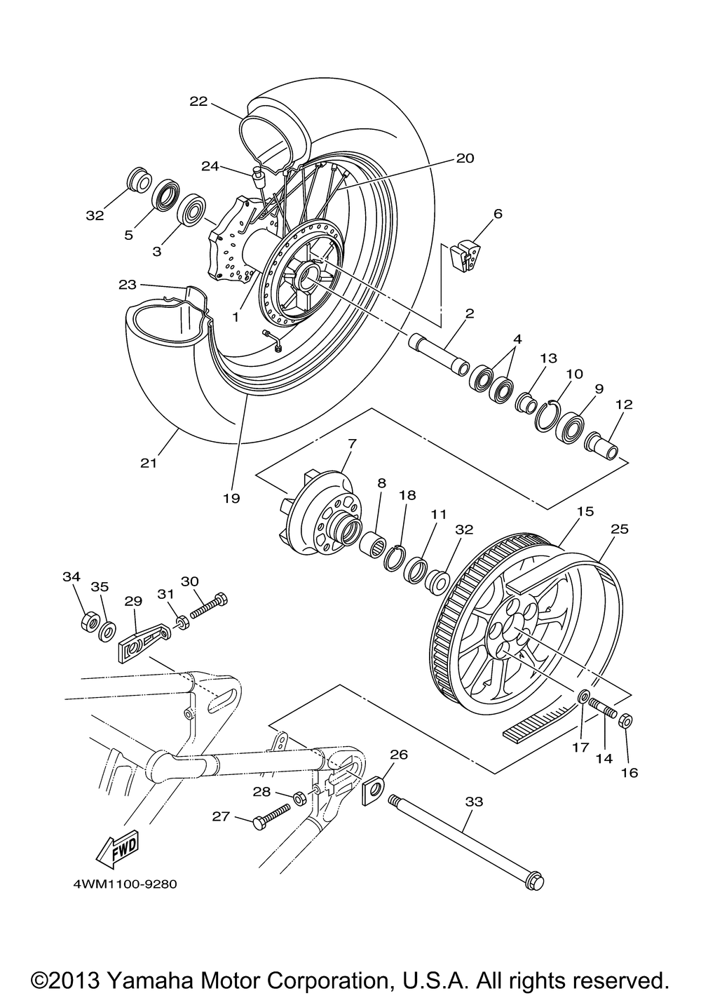 Rear wheel