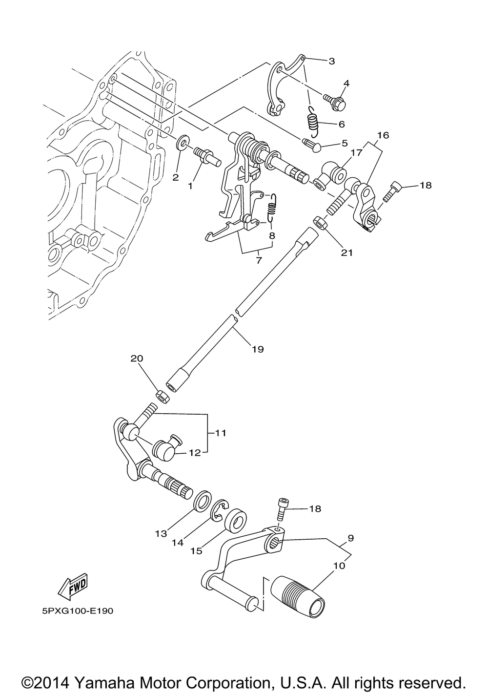 Shift shaft