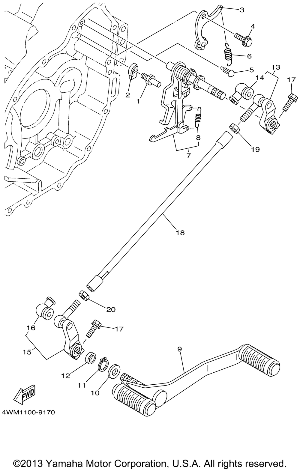 Shift shaft