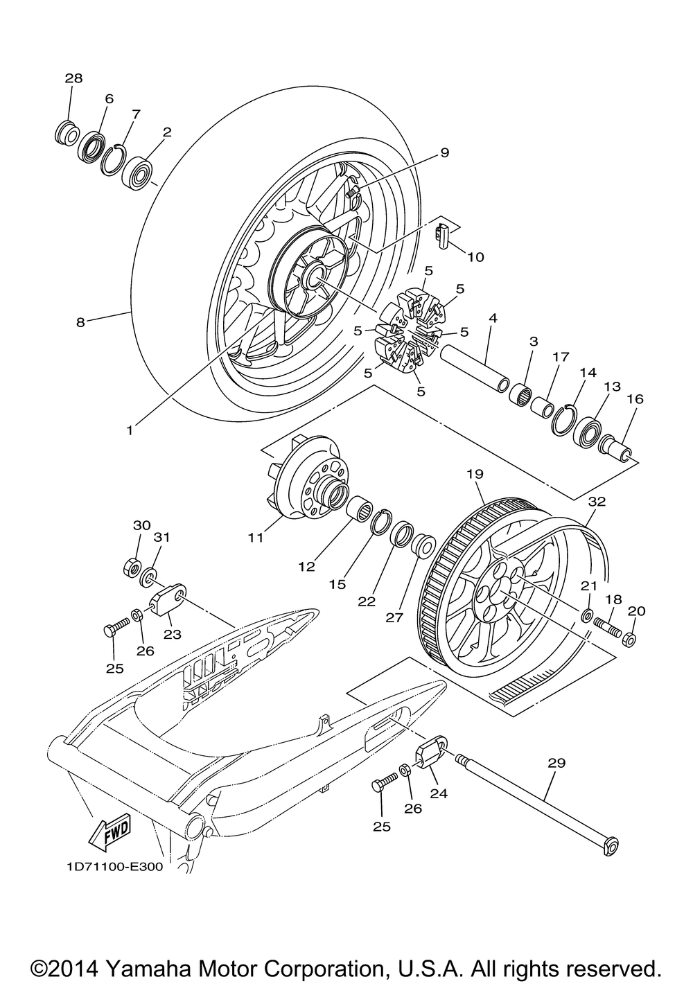 Rear wheel