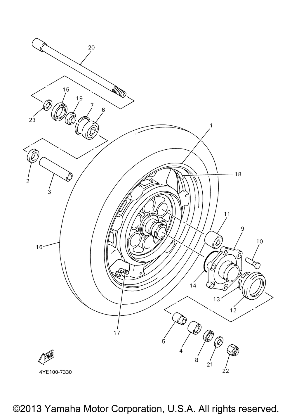 Rear wheel