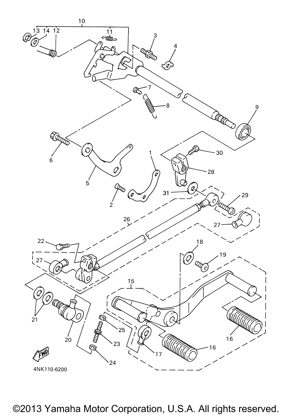 Shift shaft