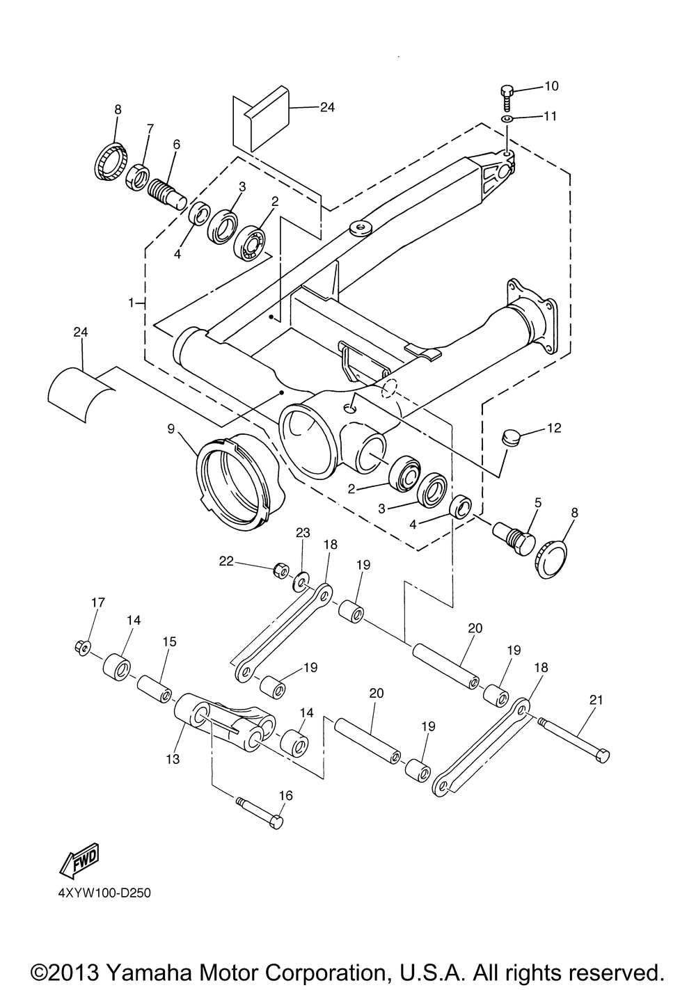 Rear arm