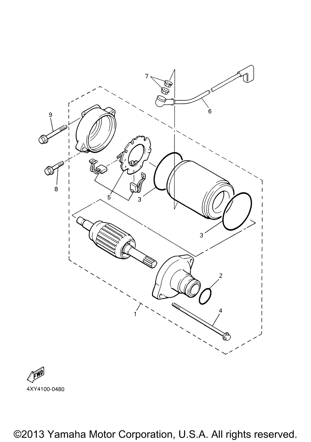 Starting motor