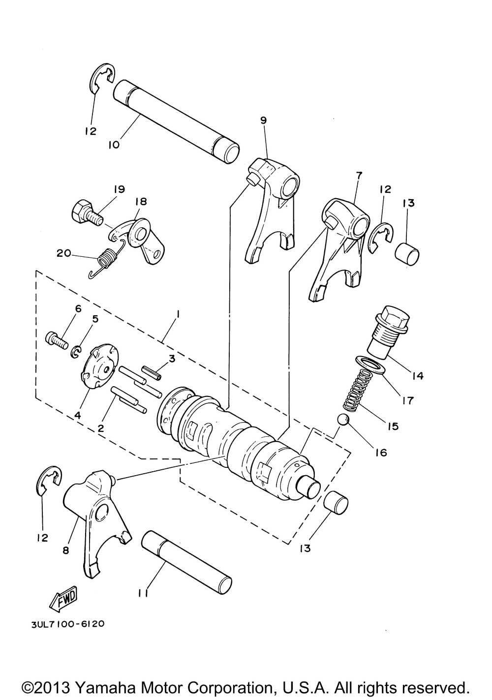 Shift cam - fork