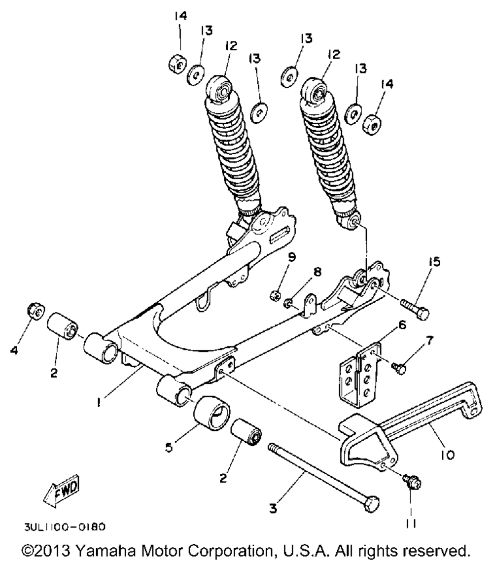 Swing arm-suspension