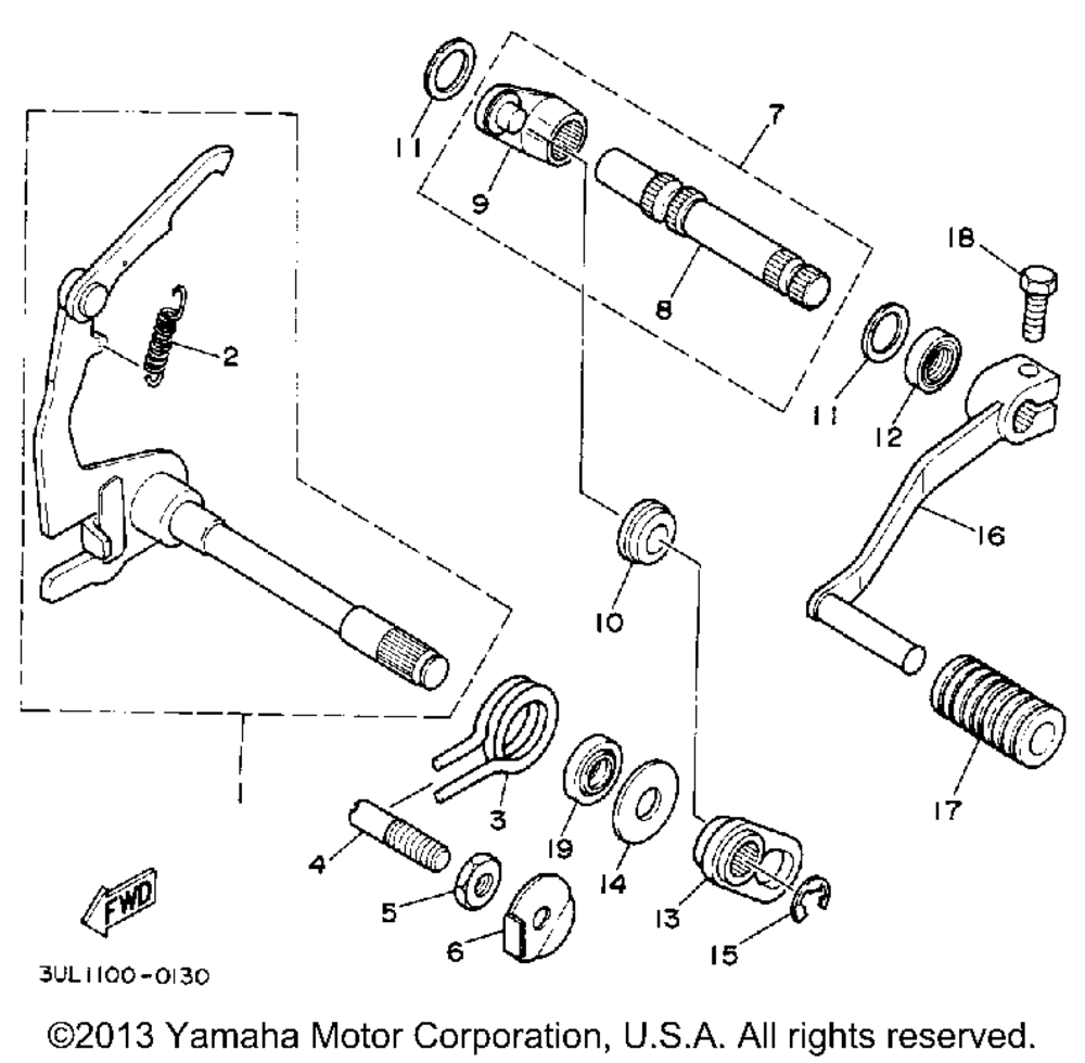 Shift shaft