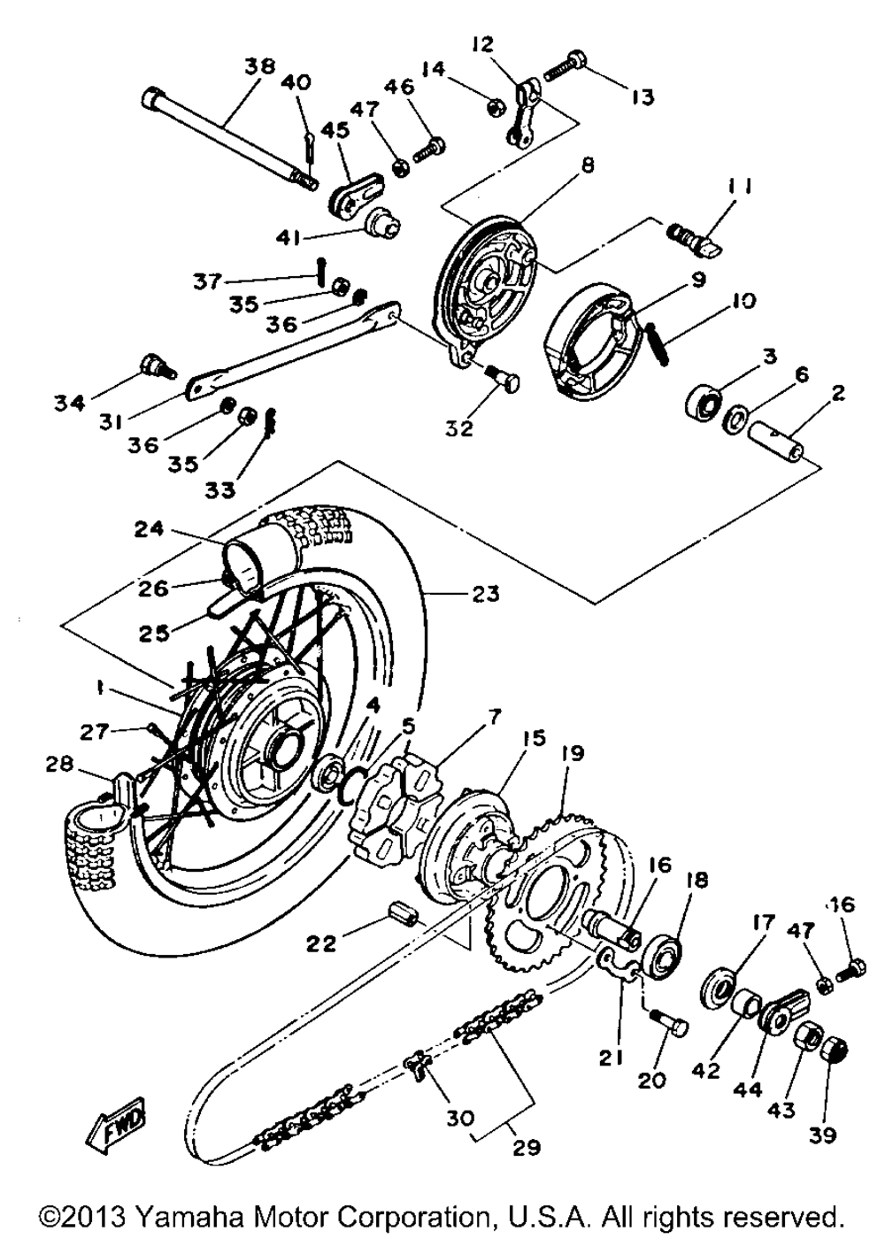 Rear wheel