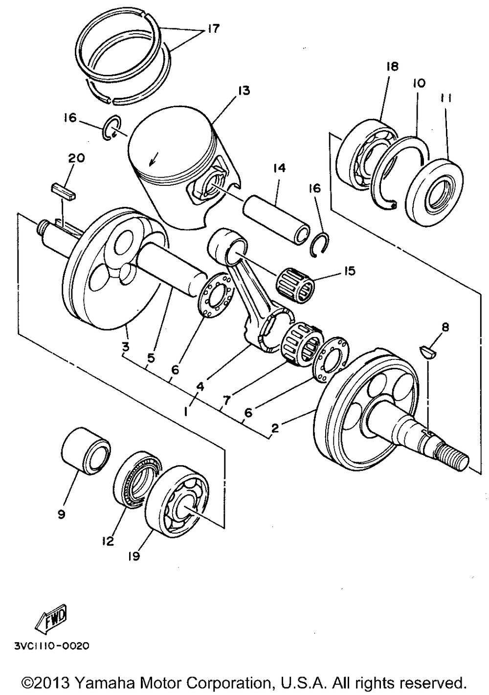 Crankshaft - piston