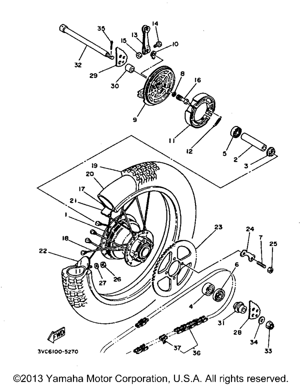 Rear wheel