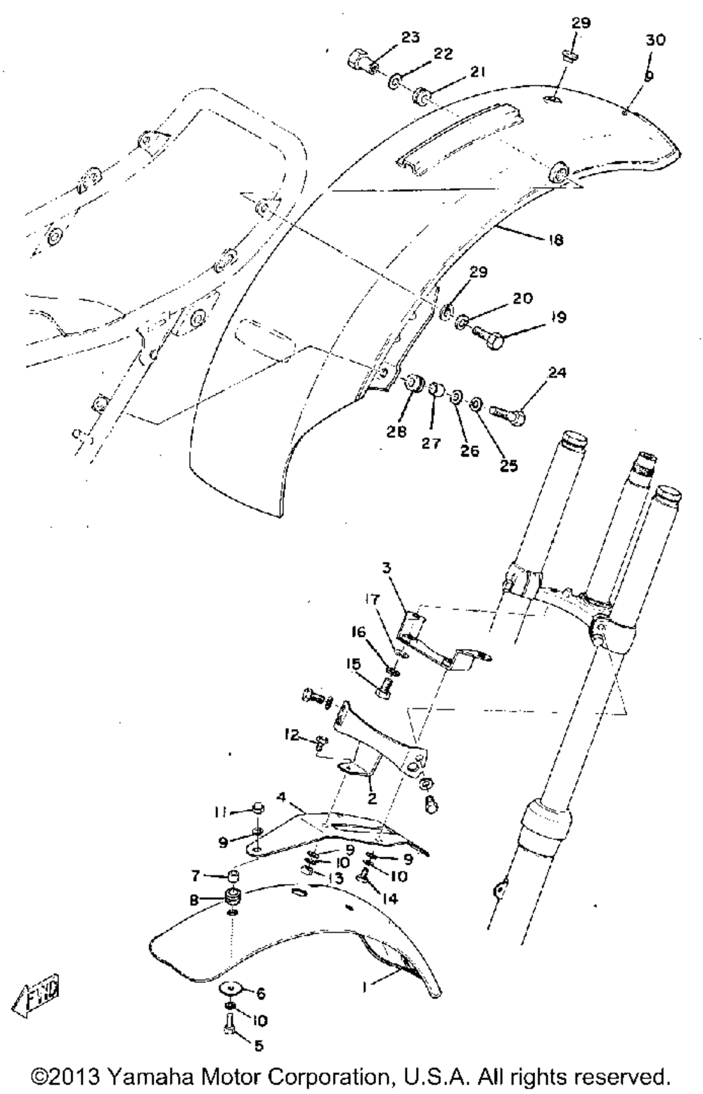 Front fender - rear fender (rt1m rt1mx)