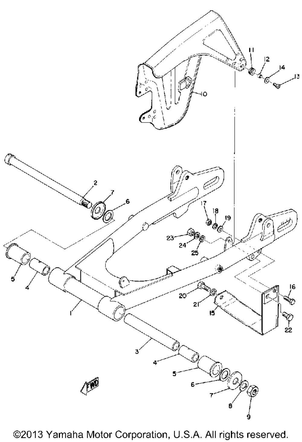 Rear arm & chain case