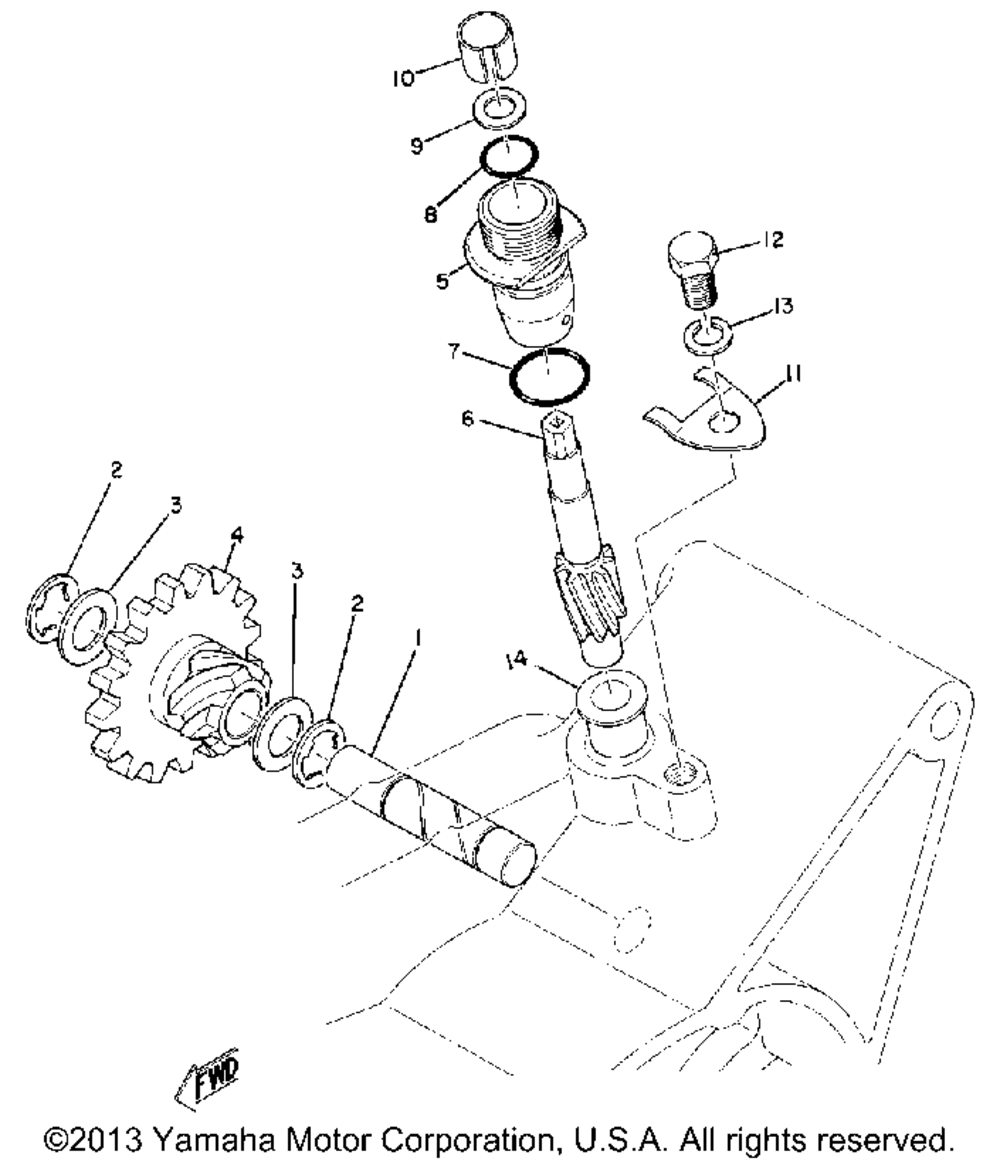 Tachometer gear